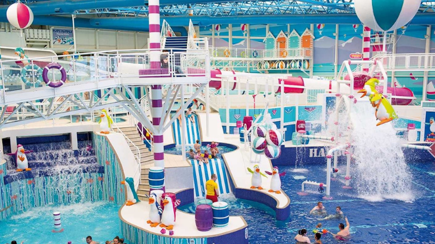 Families playing in the pool at one of the best Haven Parks, Craig Tara Haven Holiday Park